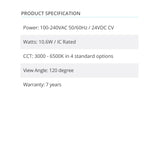 2Pk Radiance LPC 0170 LED Downlight 3000-4500K 10.6W 870-950lm Dimmable  - Prism One