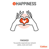 Cablox Mini 2x8 Premium Cable Management Adhesive Cord Organizer Universal Cable Fit  - Prism One