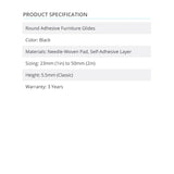 16Pk CrystalGlide Classic Adhesive 75mm (3in) Round  - Prism One