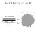 CrystalSlide Classic Nail-On Round Premium Floor Protection 1in to 2in  - Prism One