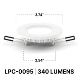 Radiance LPC 0095 LED Downlight | 3000-4500K | 4.5W | 320-340lm Dimmable  - Prism One