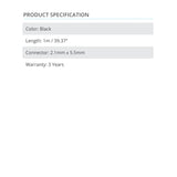 20 AWG DC Power Extension X1 39.37in  - Prism One