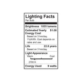 Radiance A60 LED Bulb | 2700-4500K | 9W | 1055lm Dimmable  - Prism One