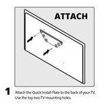 Kaleida M3 TV Wall Mount Quick Install Plate  - Prism One