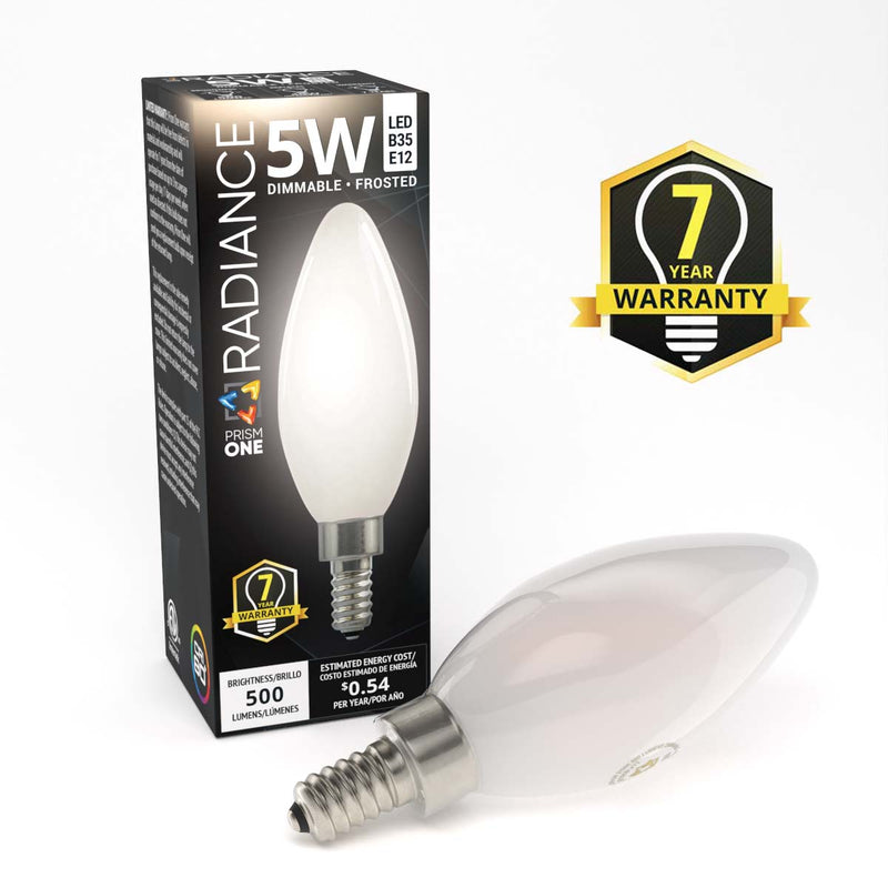 Radiance B35 LED Bulb | 2700-4300K | 5W | 500lm Dimmable  - Prism One