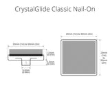 CrystalSlide Classic Nail-On Square Premium Floor Protection 1in to 2in  - Prism One